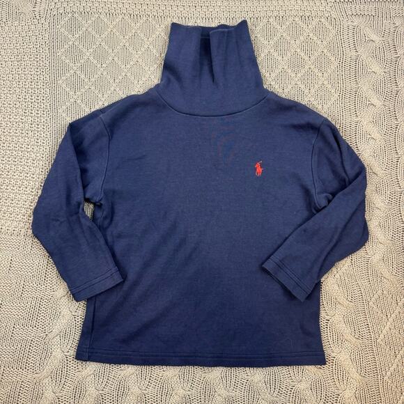 Ralph Lauren Other - Ralph Lauren Navy Turtleneck with Red Logo ~ 2/2T